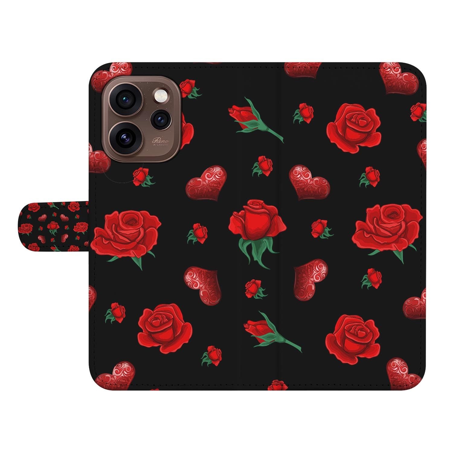 Portemonnee hoesje OPPO Reno15 Pro Valentine achterzijde met camera-uitsparing