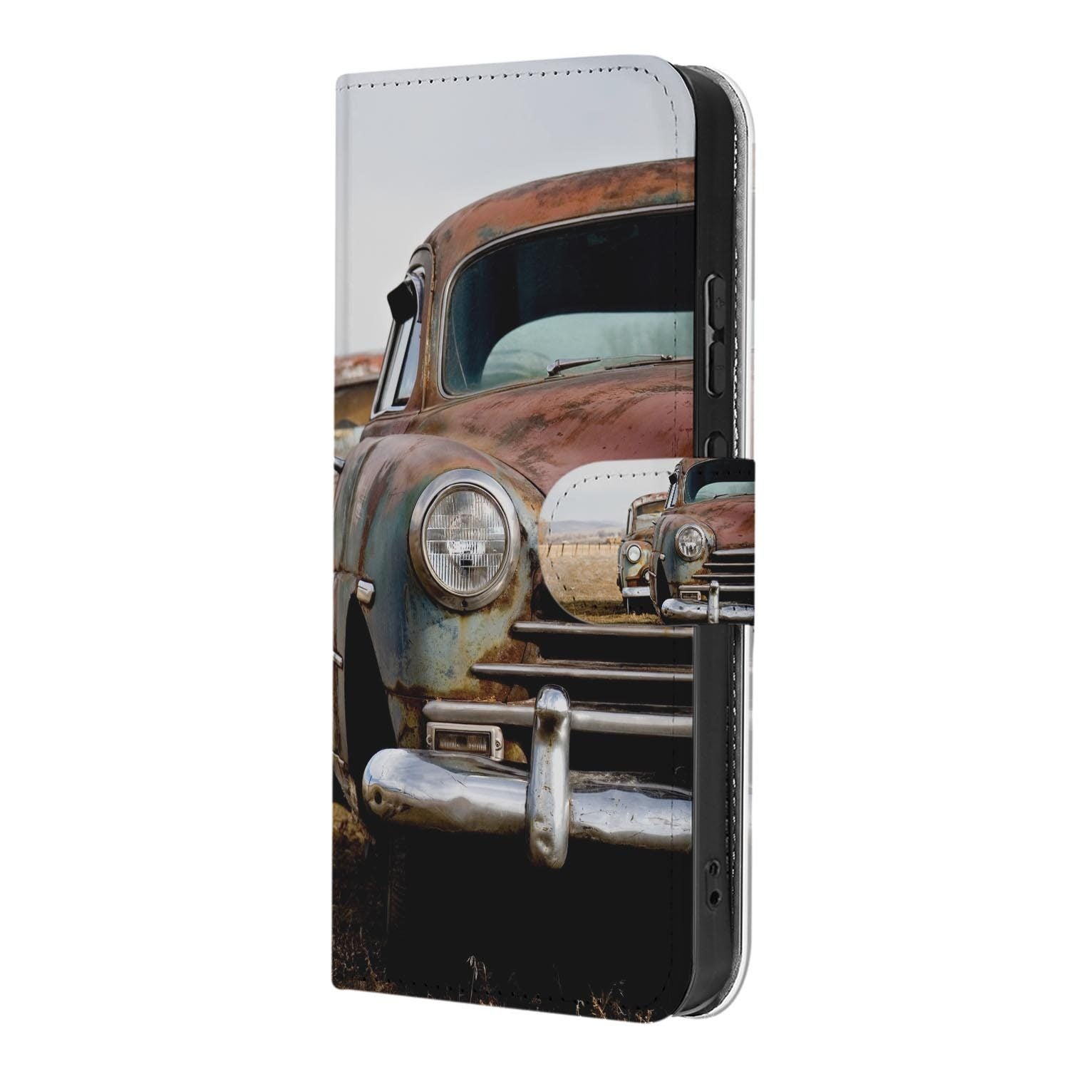 Portemonnee hoesje OPPO Reno15 Pro Vintage Auto achterzijde met camera-uitsparing