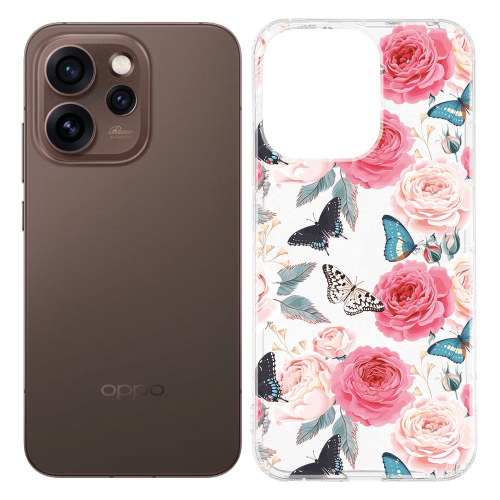 TPU Hoesje OPPO Reno15 Pro Butterfly Roses