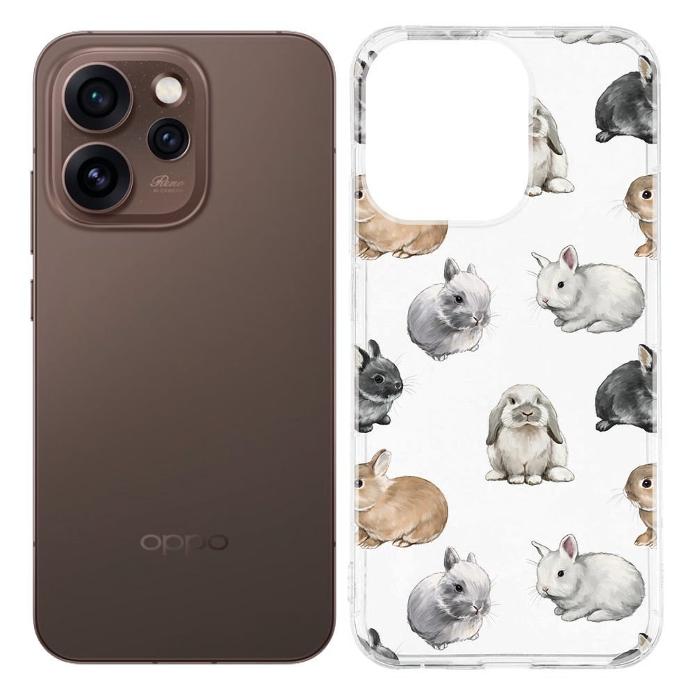 TPU Hoesje OPPO Reno15 Pro Konijntjes