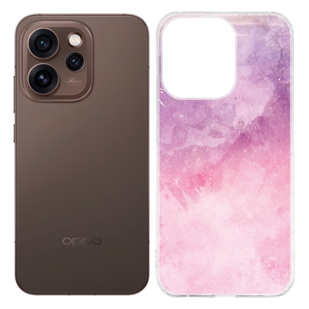 TPU Hoesje OPPO Reno15 Pro Pink Purple Paint
