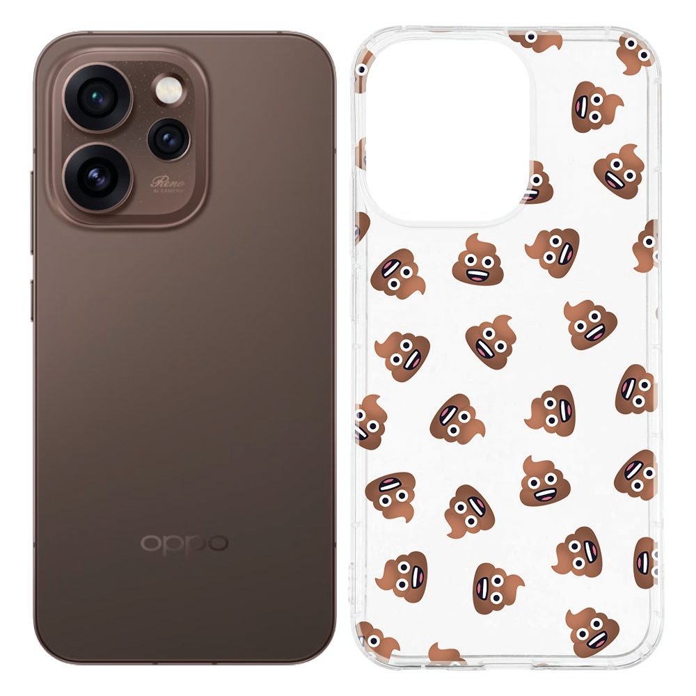 TPU Hoesje OPPO Reno15 Pro Poep Emojis