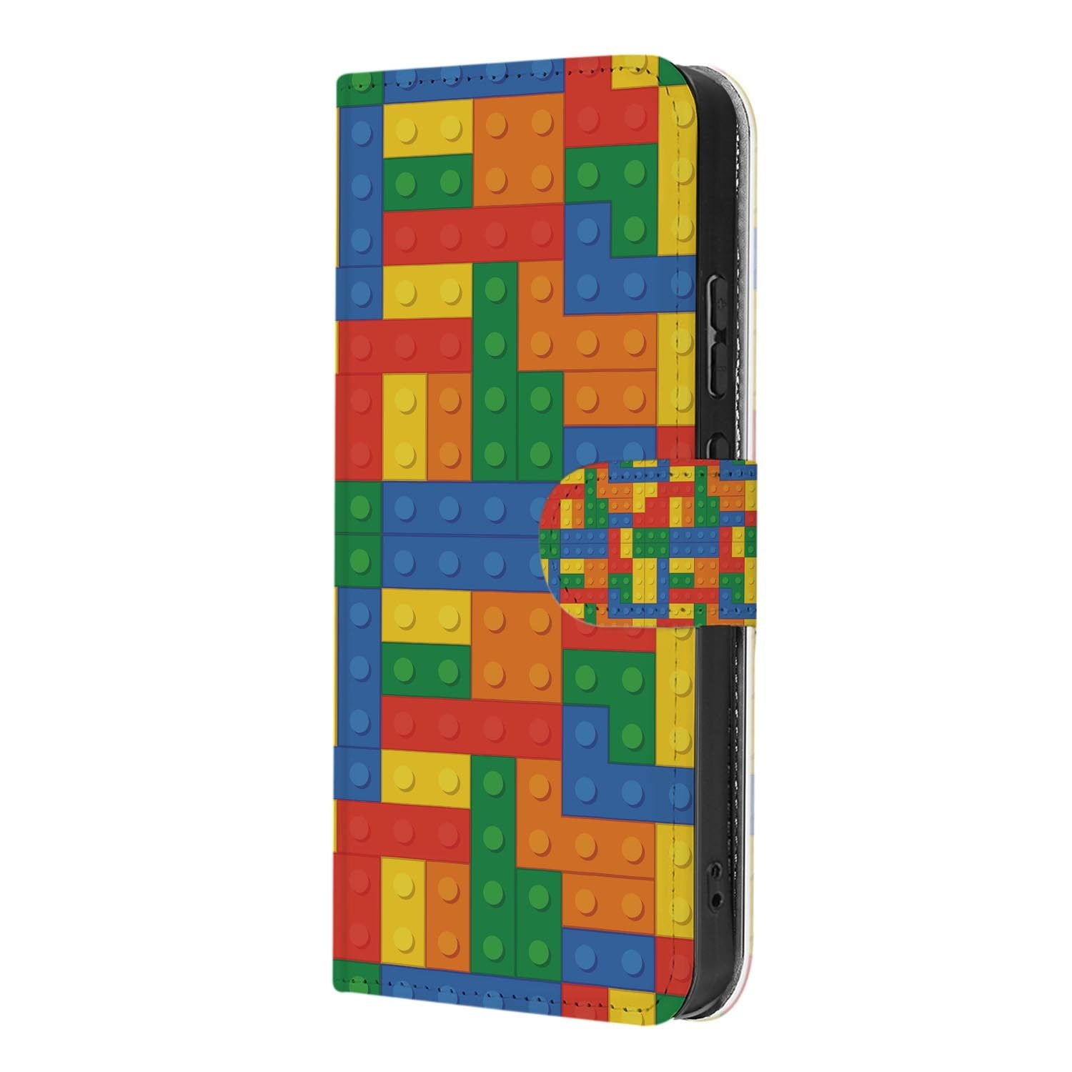 OPPO Reno15 book case hoesje Blokken – achterkant met camera-uitsparing