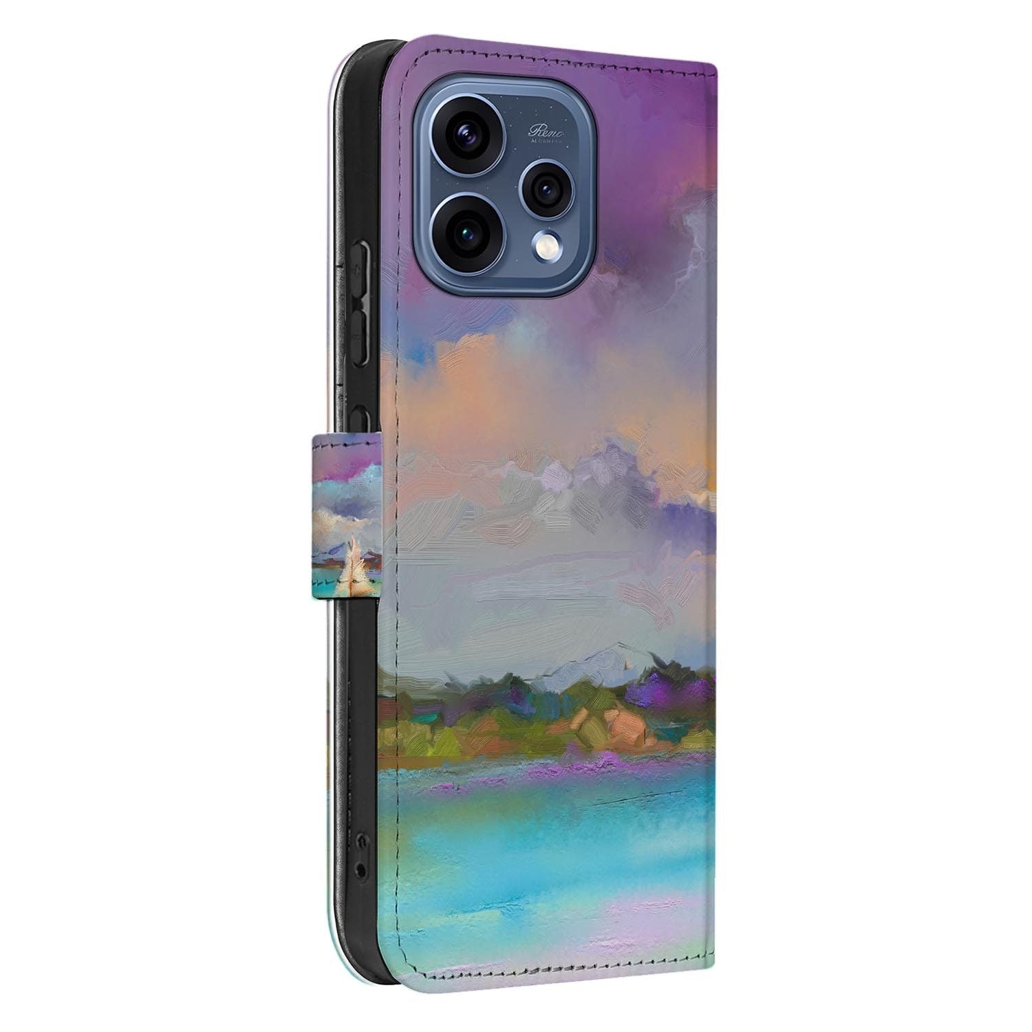 OPPO Reno15 wallet hoesje Boot – randafwerking en stiksel