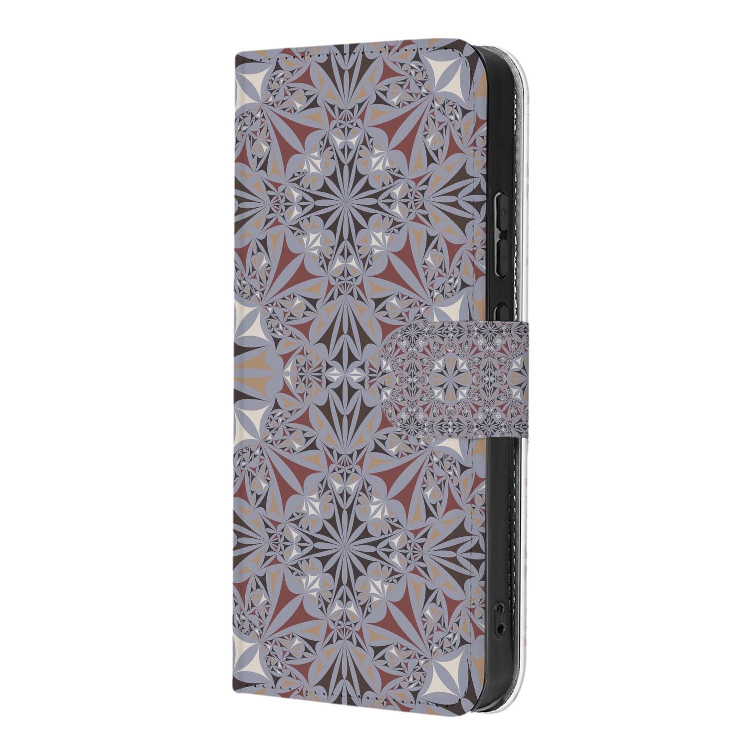 OPPO Reno15 portemonnee hoesje Bloementegels – hoesje in de hand