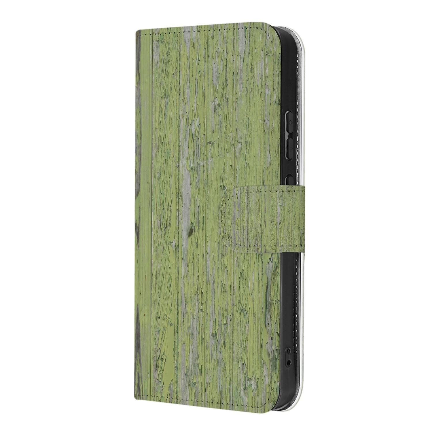 OPPO Reno15 portemonnee hoesje Groen Hout – print over de volledige klep