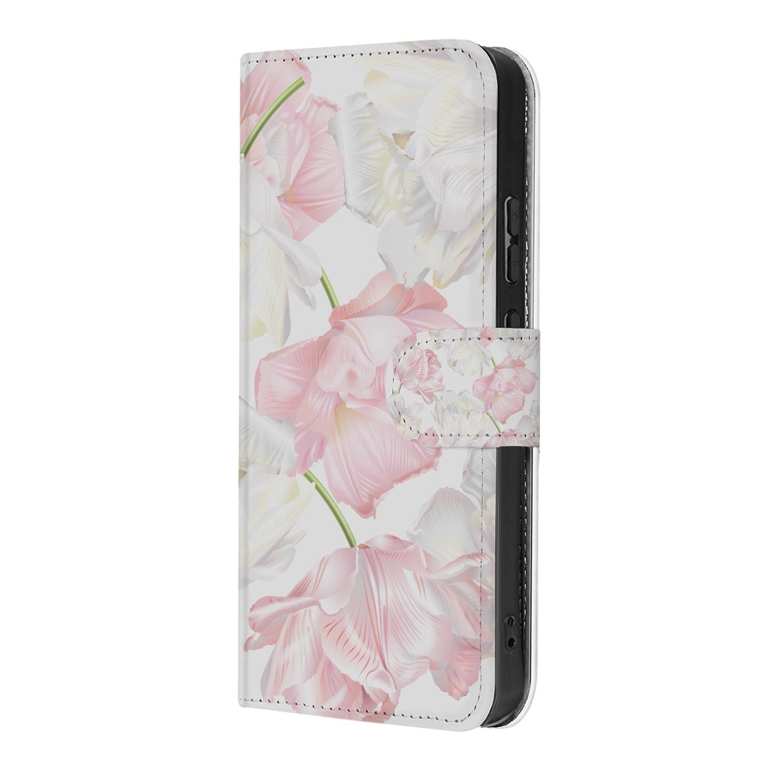 OPPO Reno15 boekhoesje Lovely Flowers – gesloten vooraanzicht
