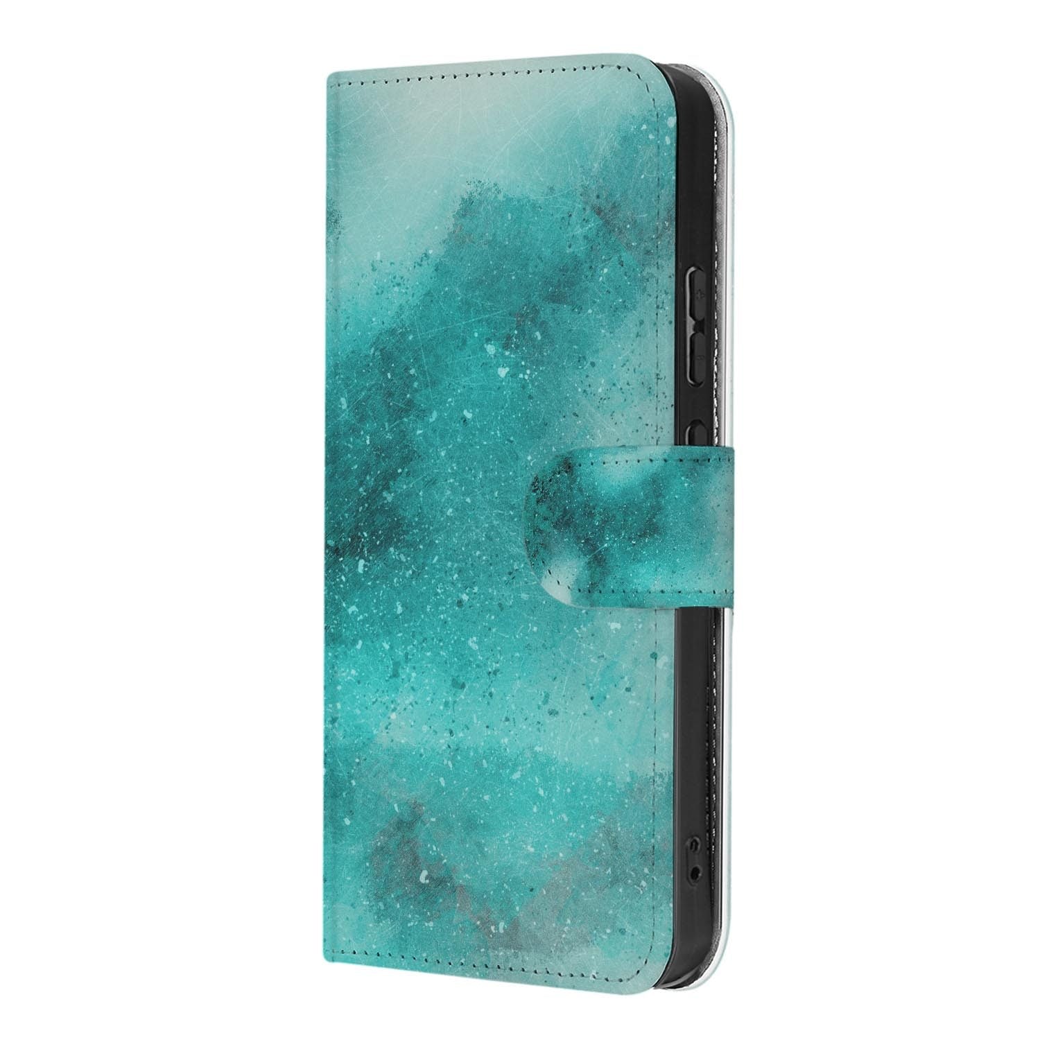 OPPO Reno15 portemonnee hoesje Painting Blue – print over de volledige klep