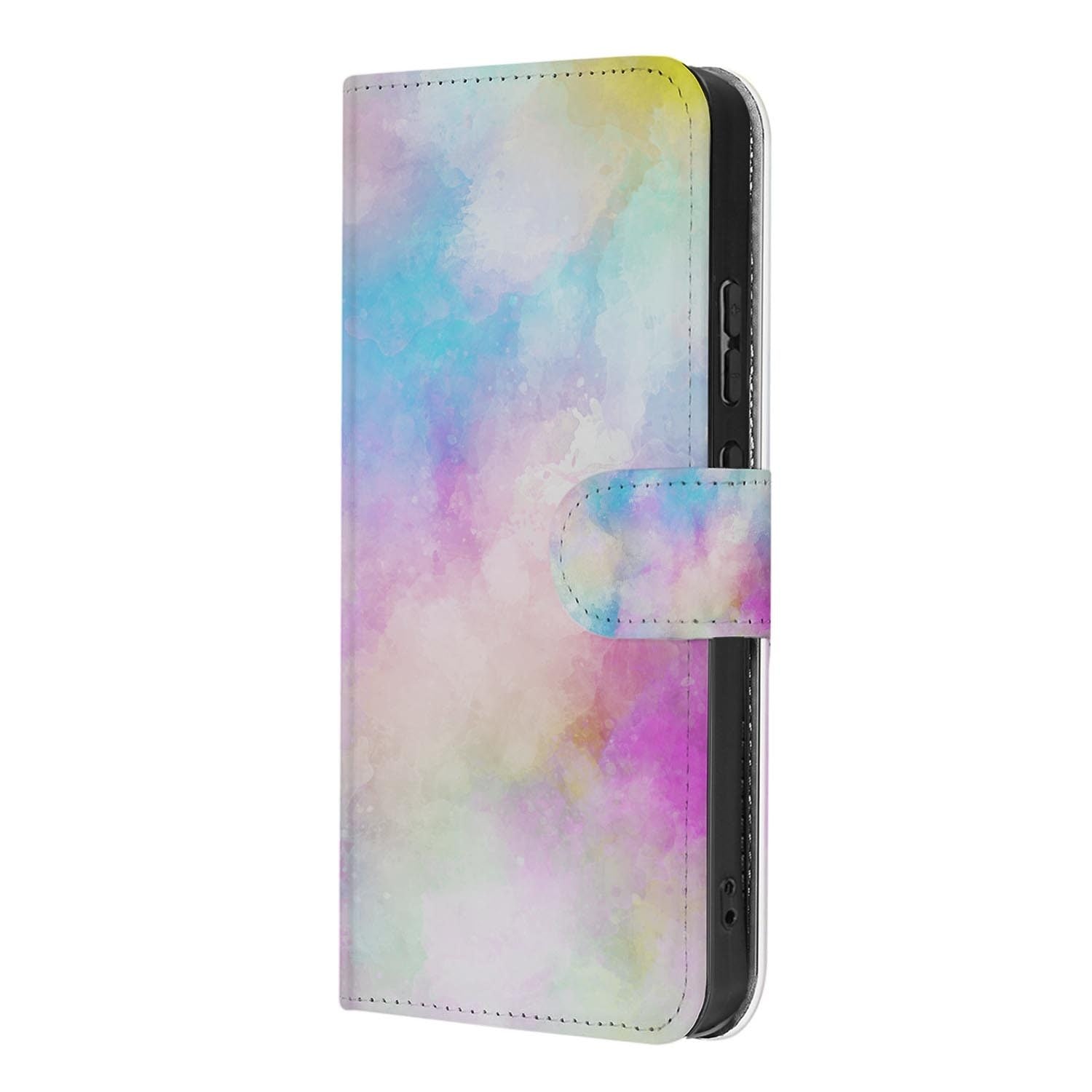 OPPO Reno15 wallet hoesje Watercolor Light – gesloten vooraanzicht