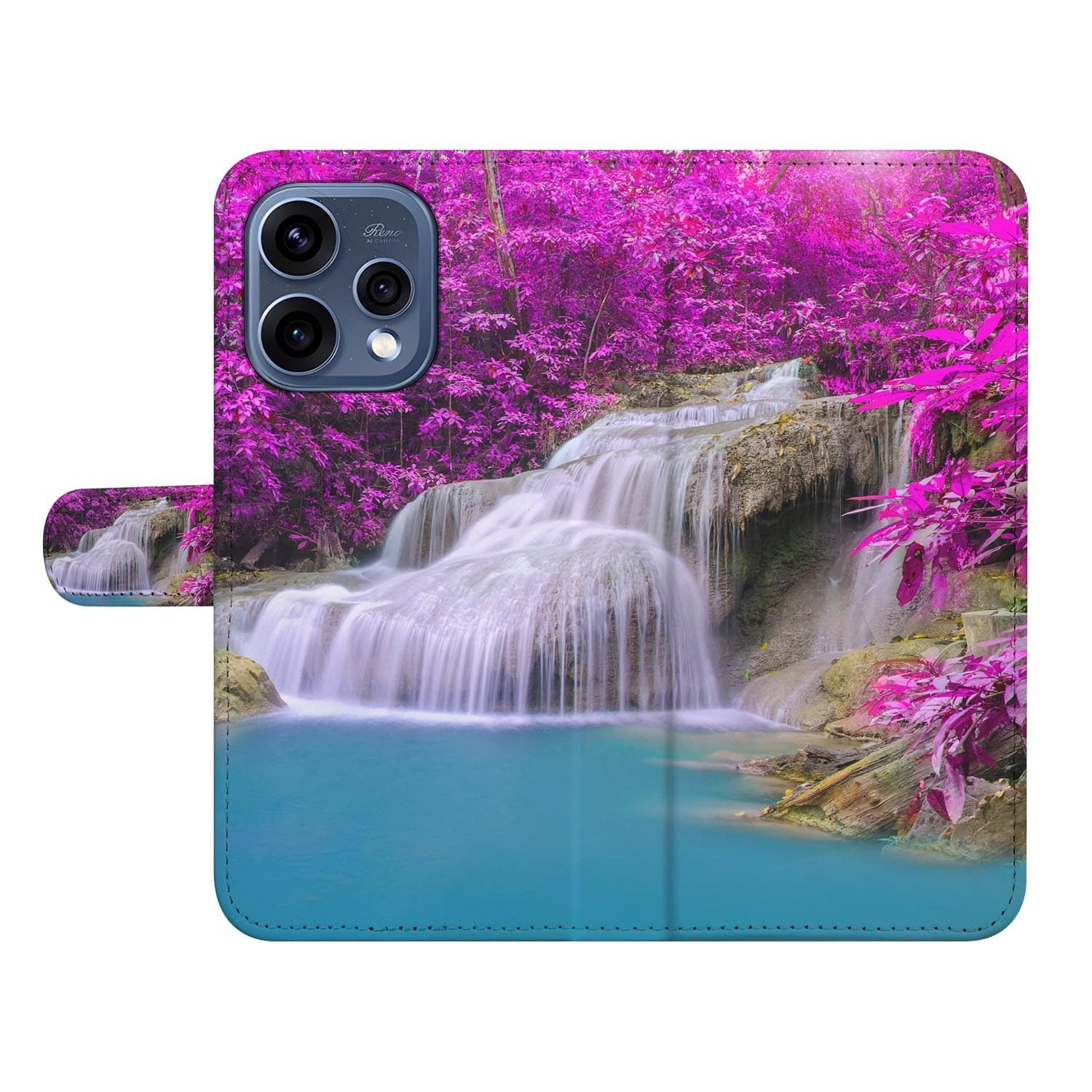 OPPO Reno15 portemonnee hoesje Waterval – hoesje in de hand
