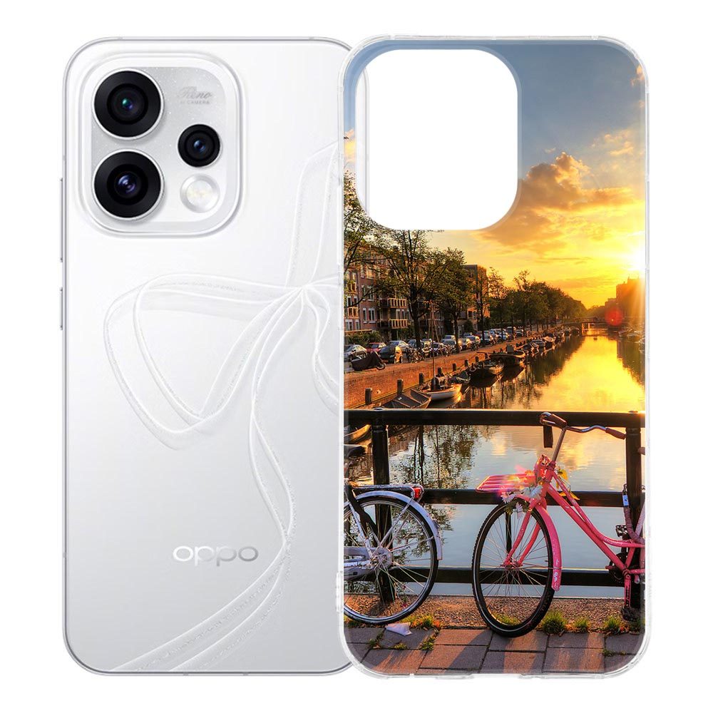 OPPO Reno15 TPU hoesje met print van de Amsterdamse Grachten op de achterkant
