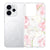 Siliconen hoesje Lovely Flowers voor OPPO Reno15 met wit-roze bloemenprint