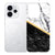 Marble White Black hoesje voor OPPO Reno15 met wit-zwart marmerpatroon en goudaccent