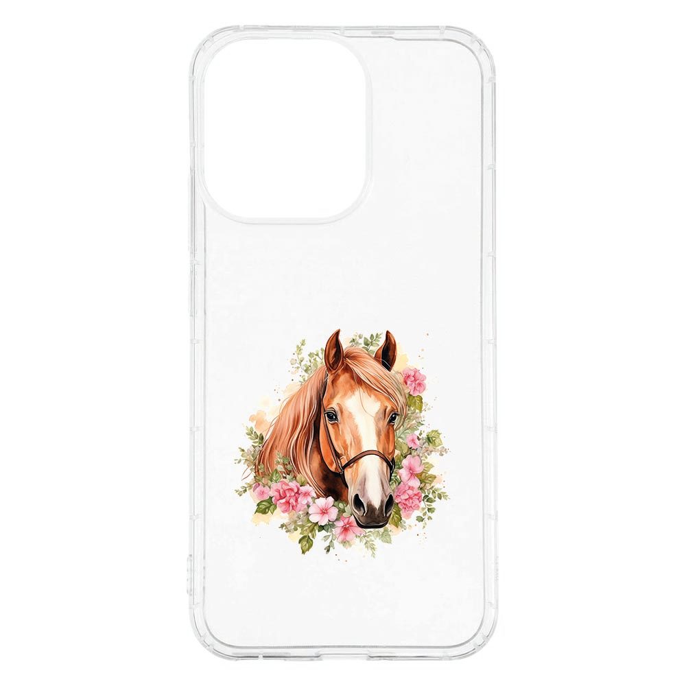 OPPO Reno15 met het Paard hoesje erom, print op de achterzijde