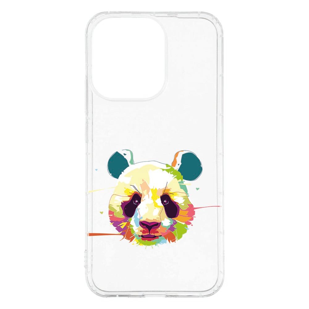 OPPO Reno15 met Panda Color TPU hoesje, print van dichtbij bekeken