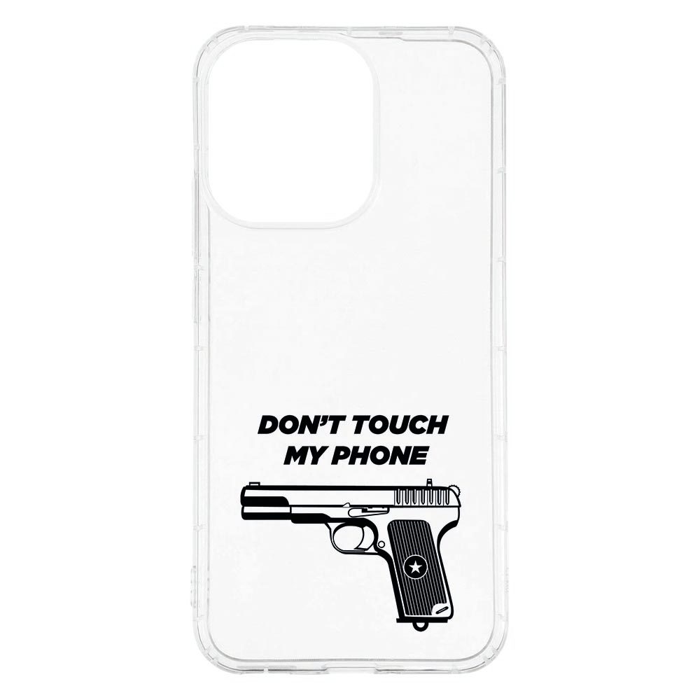 OPPO Reno15 met het Pistol DTMP hoesje uit de Don't Touch My Phone collectie