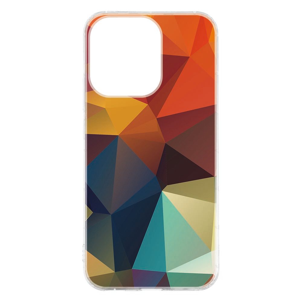 Polygon Color hoesje op een OPPO Reno15, schuin van achteren gefotografeerd