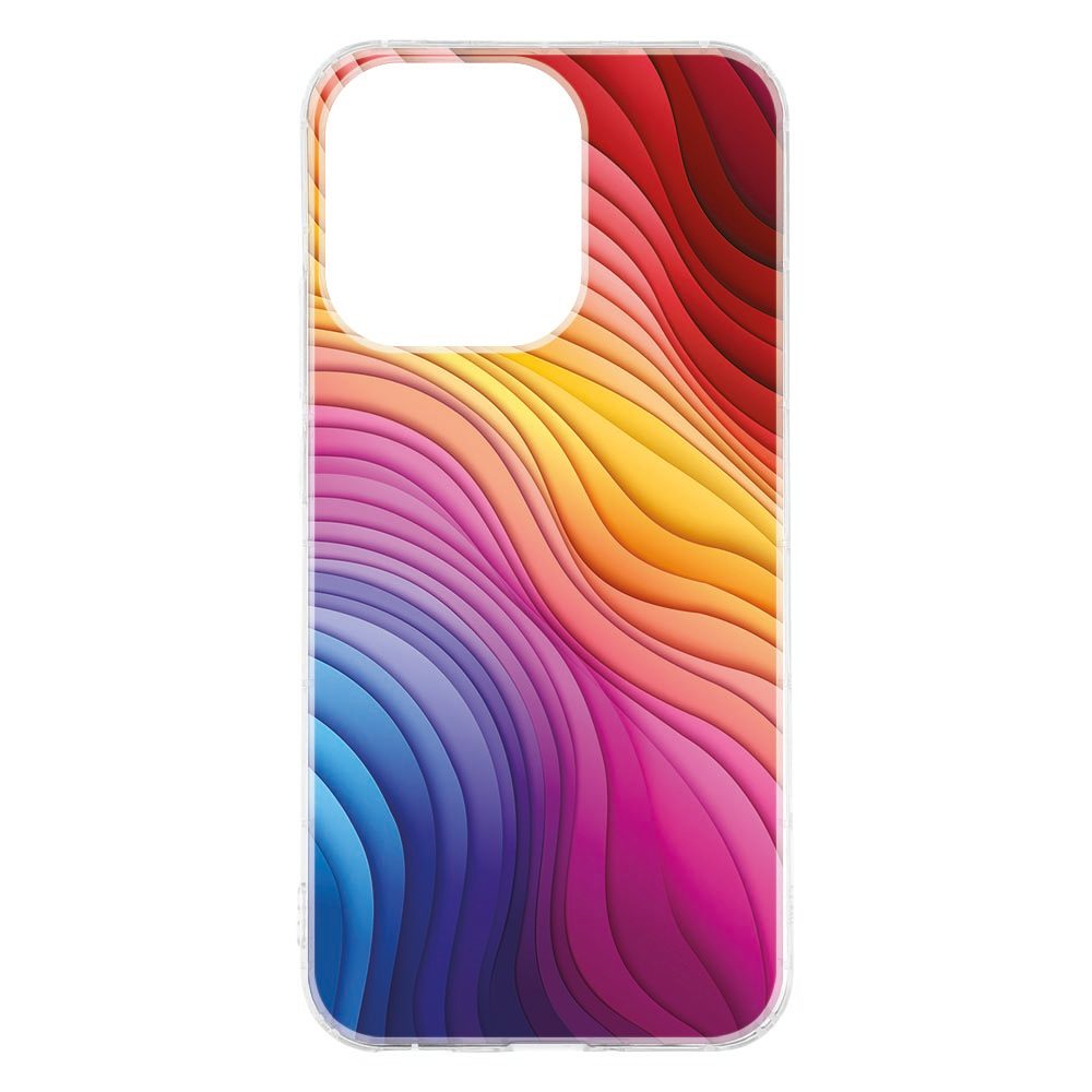 OPPO Reno15 uitgerust met het Regenboog hoesje in felle kleuren