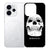 Skull Eyes print in zwart-wit op siliconen hoesje voor OPPO Reno15