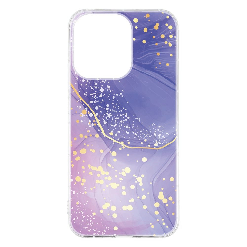 OPPO Reno15 met Watercolor Paars hoesje waarvan de waterverftinten in elkaar overlopen