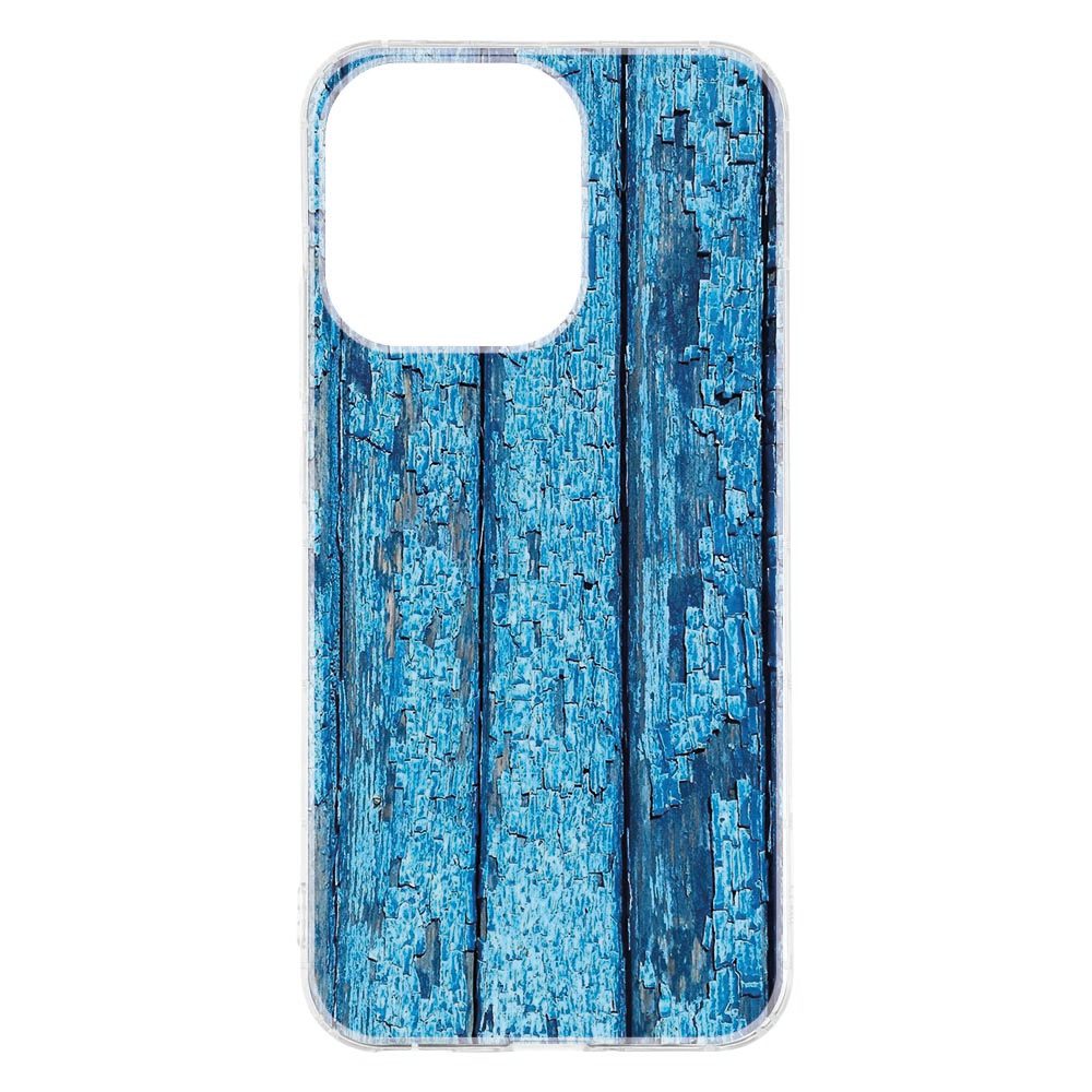 OPPO Reno15 in het Wood Blue hoesje met houtlook achterkant