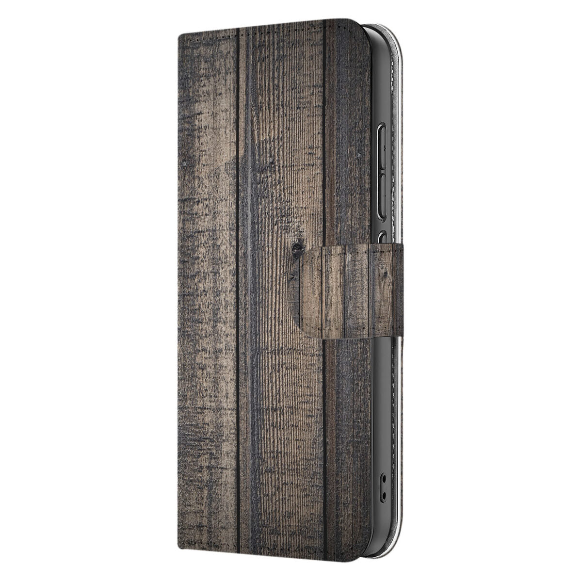 OPPO Reno 13 Pro Book Style Case Steigerhout buiten aanzicht