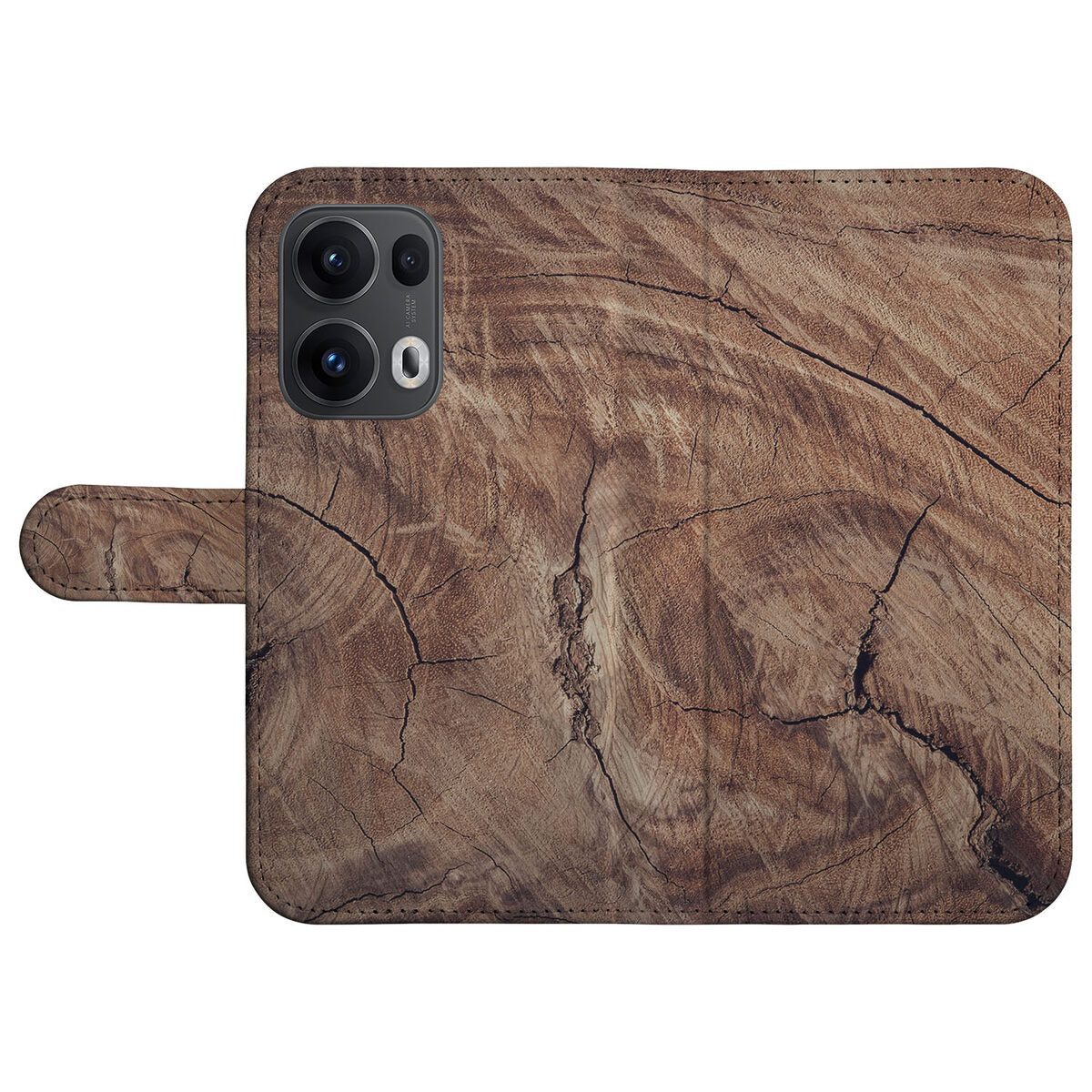 OPPO Reno 13 Pro Book Style Case Tree Trunk design front
