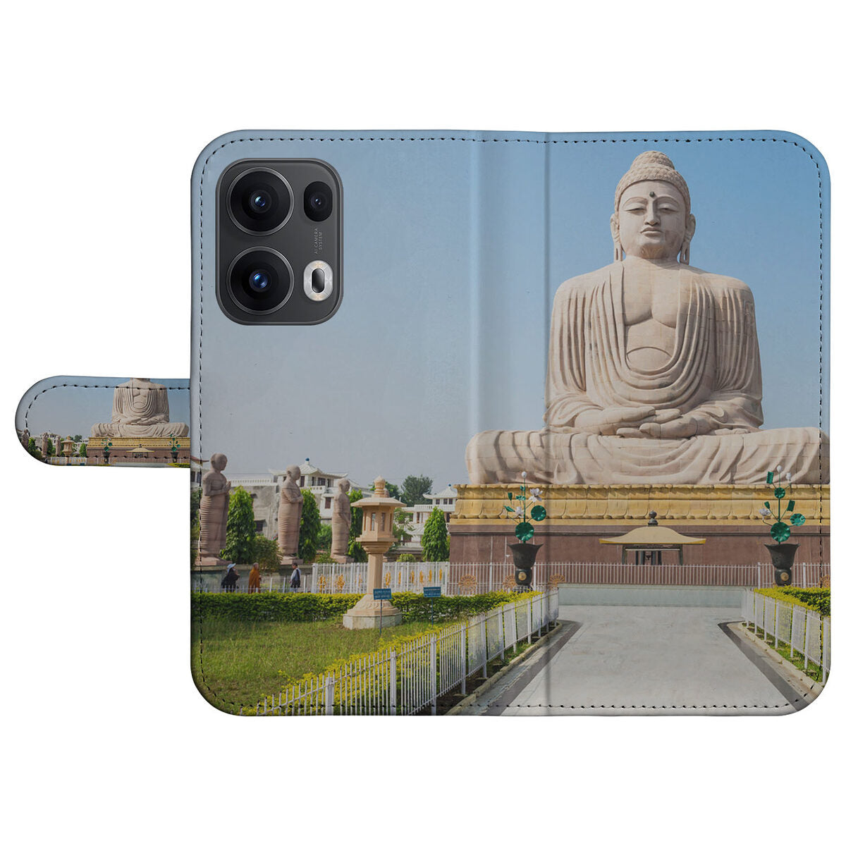 OPPO Reno 13 Pro Flip Cover Boeddha Buddha design voorkant