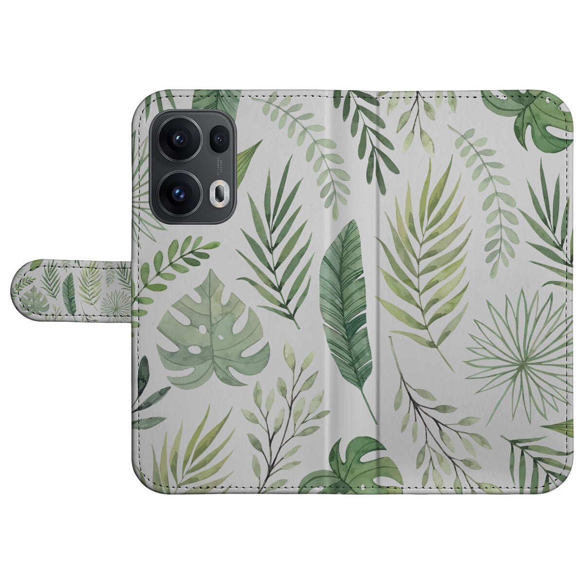 OPPO Reno 13 Pro Hoesje Leaves hoesje bladeren aanzicht