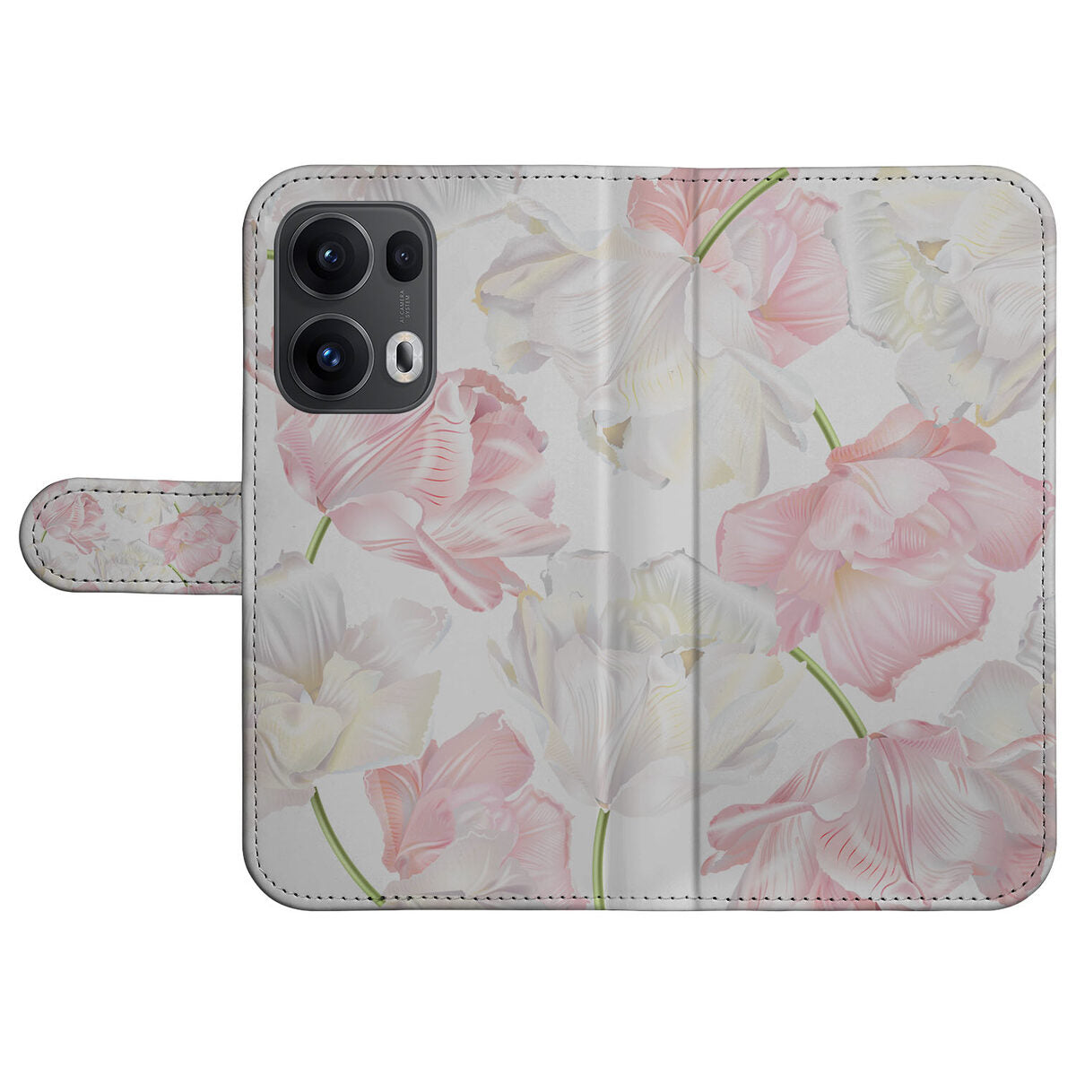 OPPO Reno 13 Pro Hoesje Lovely Flowers achterkant ontwerp bloemen