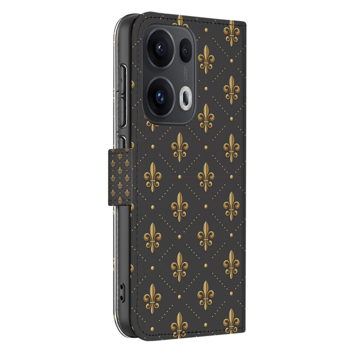 OPPO Reno 13 Pro Telefoon Hoesje Franse Lelie design Franse Lelie aanzicht