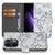 OPPO Reno 13 Pro Uniek Hoesje Blossom White bloemen design voorkant zijkant