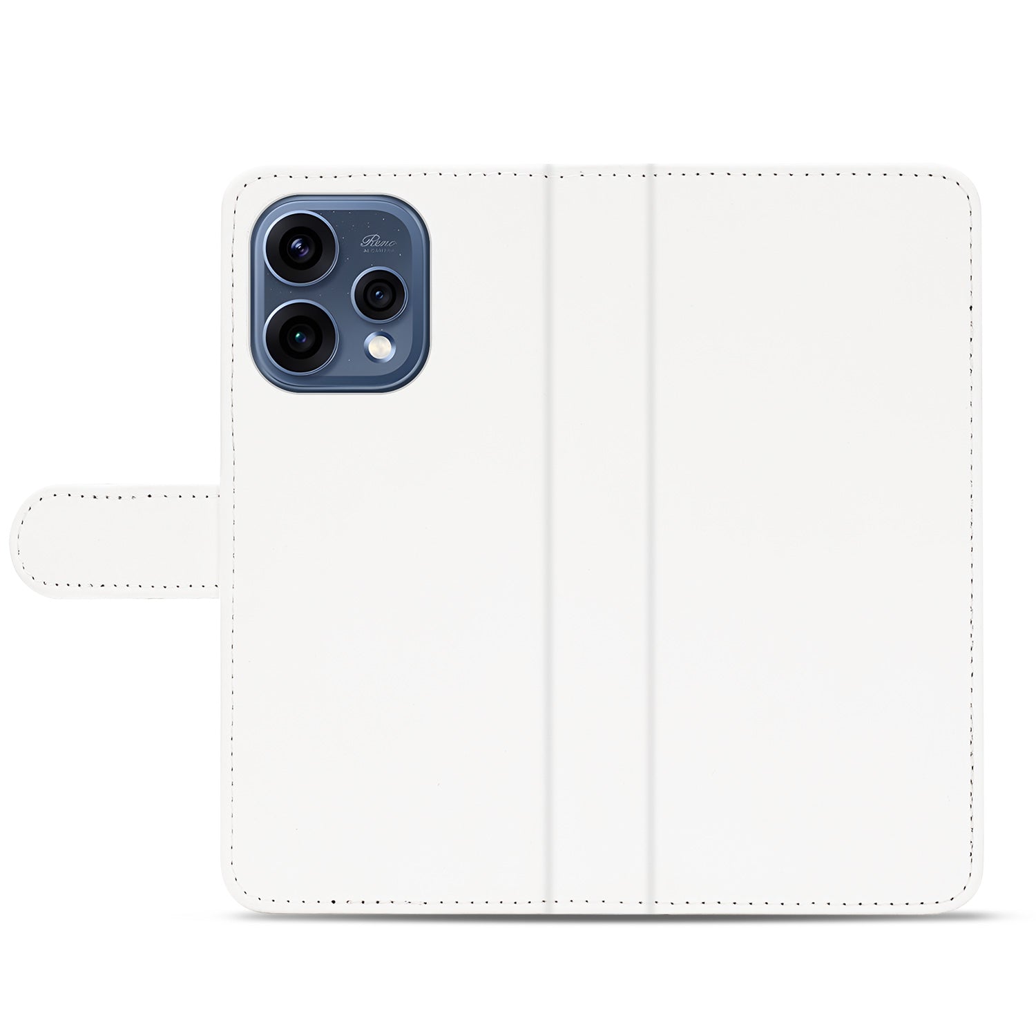 OPPO Reno 15 Bookcase Hoesje Wit met Pashouder
