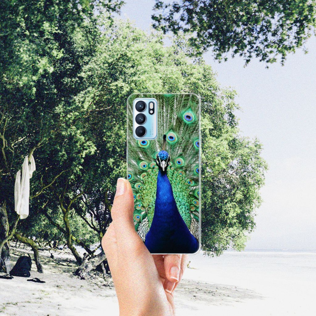 OPPO Reno 6 5G TPU Hoesje Pauw pauw design hand strand