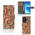 OPPO Reno 6 Pro Plus 5G Hoesje Retro design kleurrijk patroon aanzicht