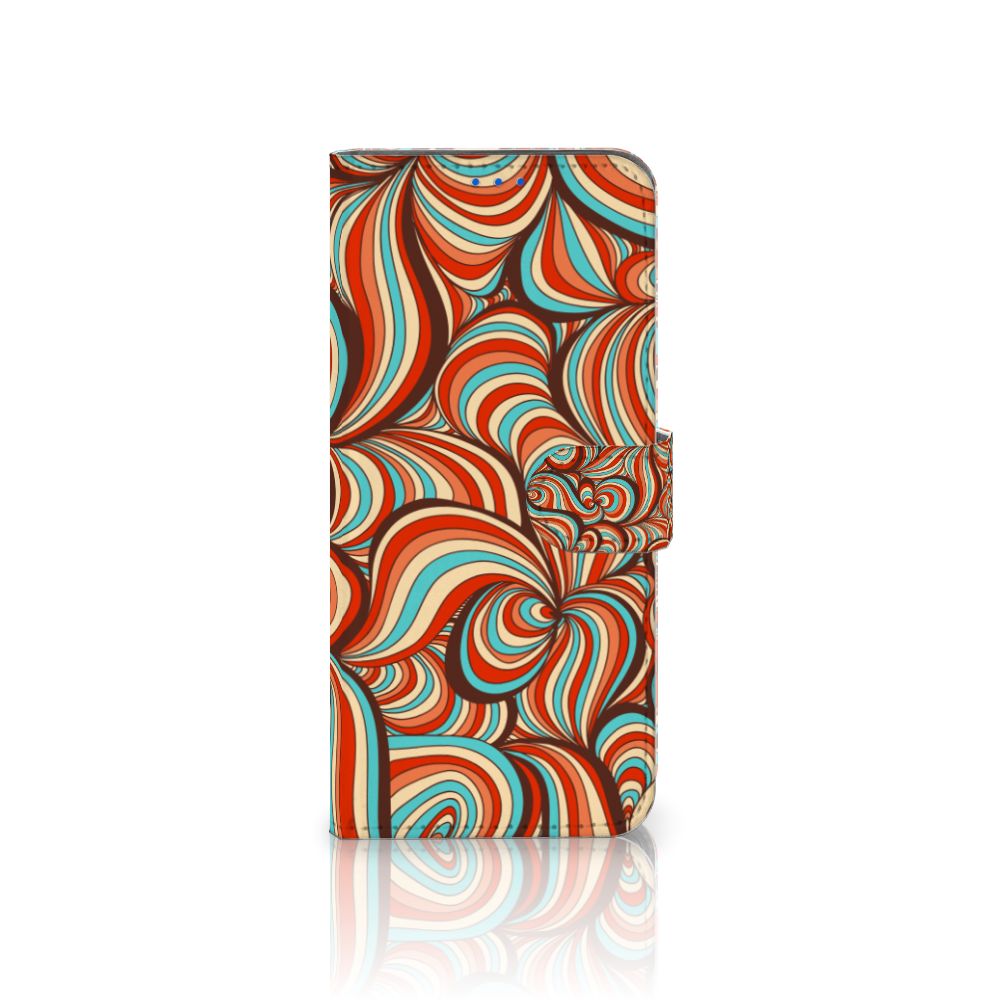 OPPO Reno 6 Pro Plus 5G Hoesje Retro retro kleurrijk design aanzicht