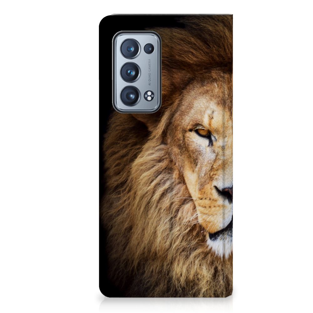 OPPO Reno 6 Pro Plus 5G Hoesje maken Leeuw ontwerp zijkant