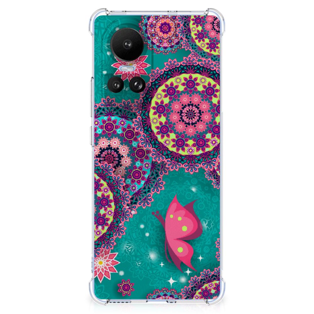OPPO Reno10 | 10 Pro Back Cover Cirkels en Vlinders B2C Telecom