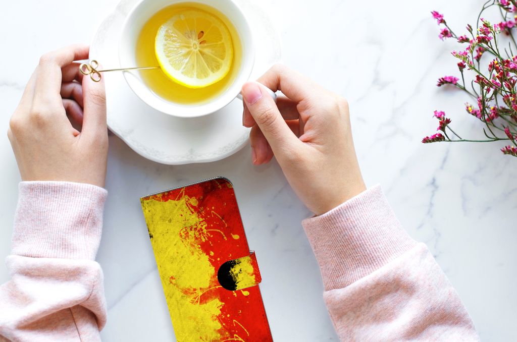 OPPO Reno10 | 10 Pro Bookstyle Case België design kleurrijk aanzicht
