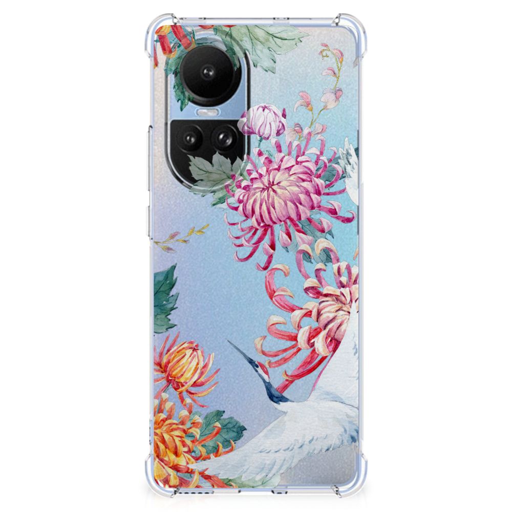 OPPO Reno10 | 10 Pro Case Anti-shock Bird Flowers B2C Telecom