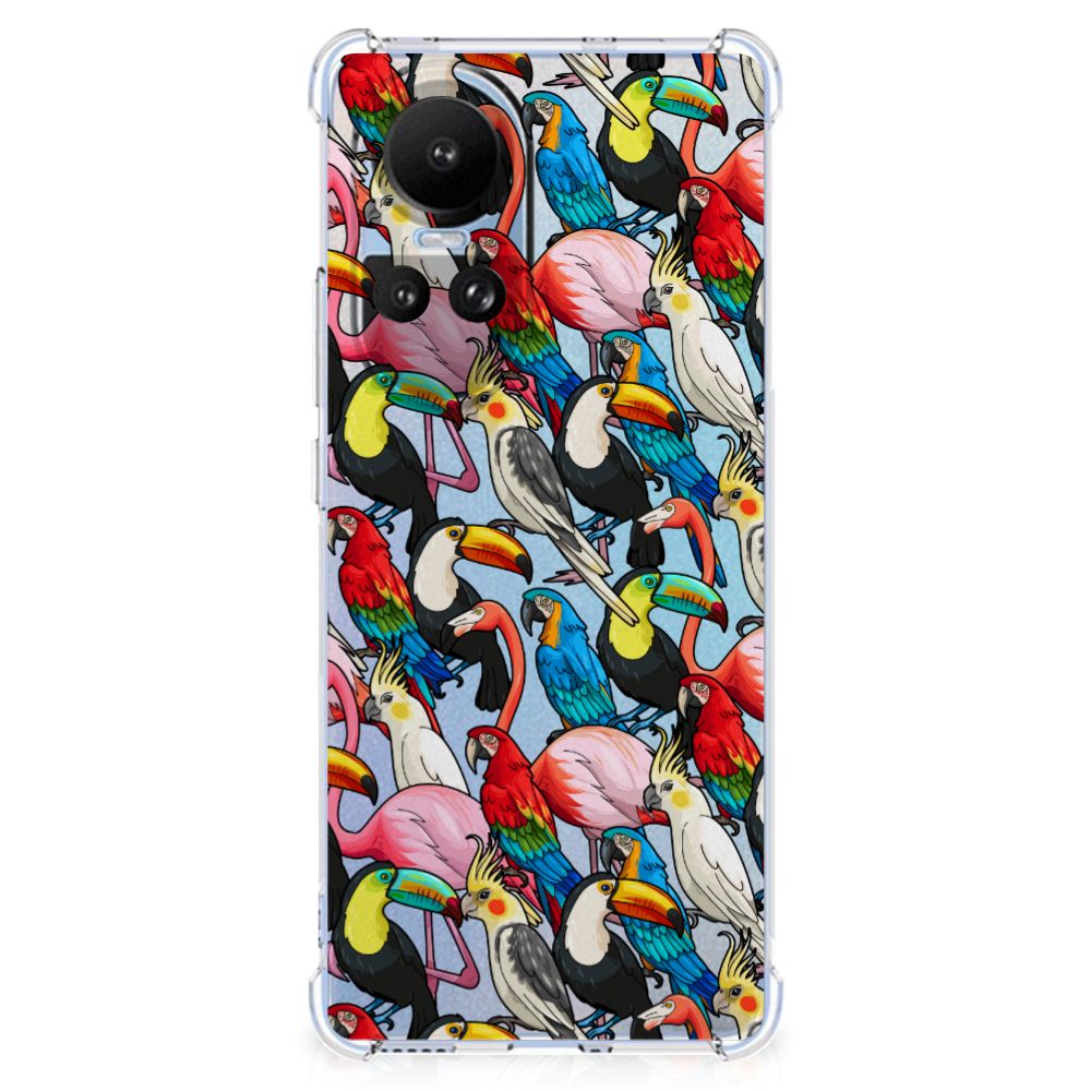 OPPO Reno10 | 10 Pro Case Anti-shock Birds telefoonhoesje vogels design voorkant