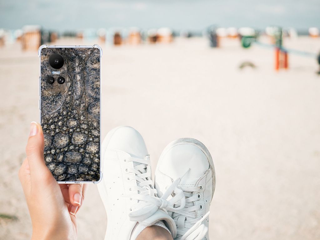 OPPO Reno10 | 10 Pro Case Anti-shock Krokodillenprint hand strand schoeisel