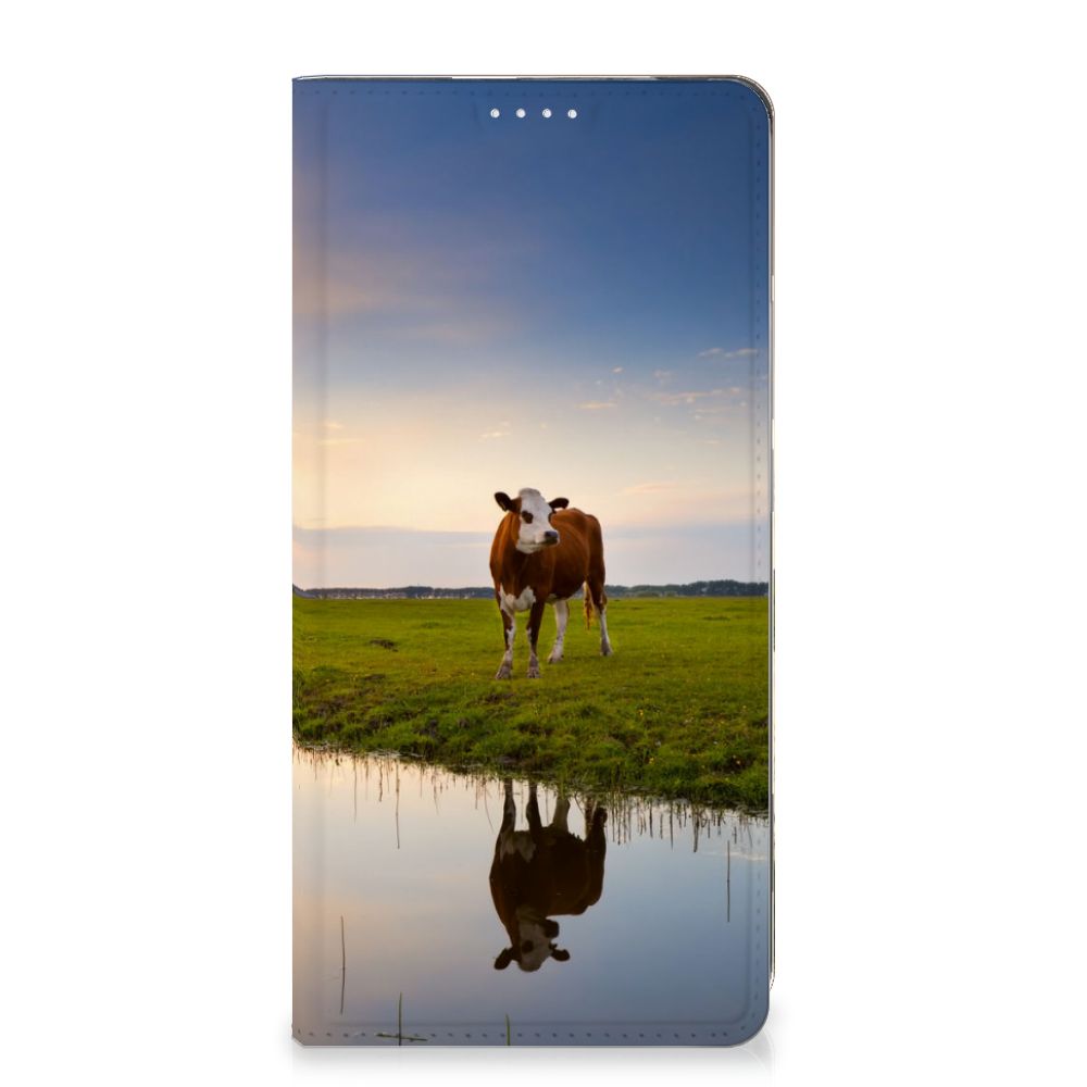 OPPO Reno10 | 10 Pro Hoesje maken Koe hoesje koe ondergang zon landschap