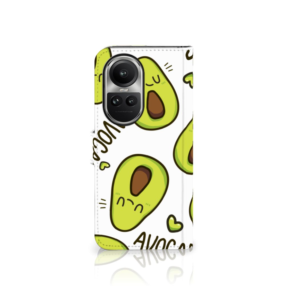OPPO Reno10 | 10 Pro Leuk Hoesje Avocado Singing met schattige avocado's en gebruiksgemak.