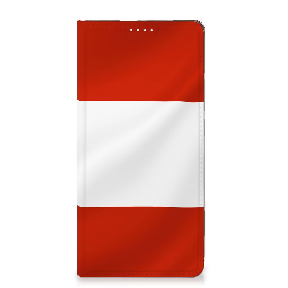 OPPO Reno10 | 10 Pro Standcase Oostenrijk design vlag vooraanzicht