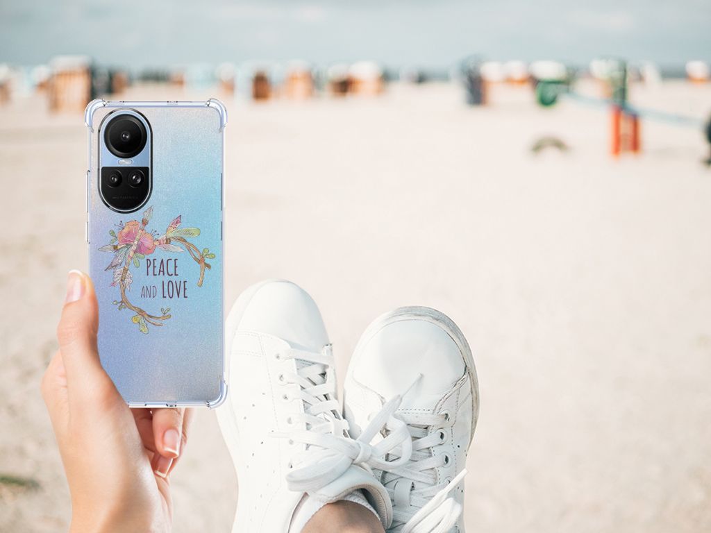 OPPO Reno10 | 10 Pro Stevig Bumper Hoesje Boho Text B2C Telecom