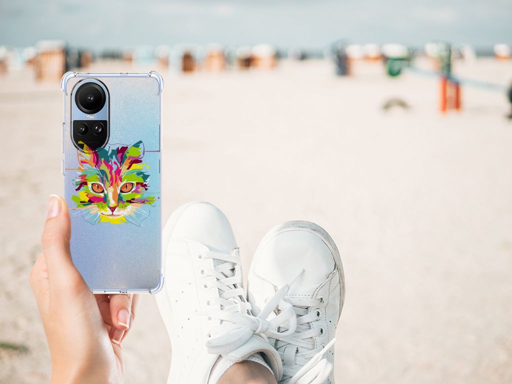 OPPO Reno10 | 10 Pro Stevig Bumper Hoesje Cat Color B2C Telecom