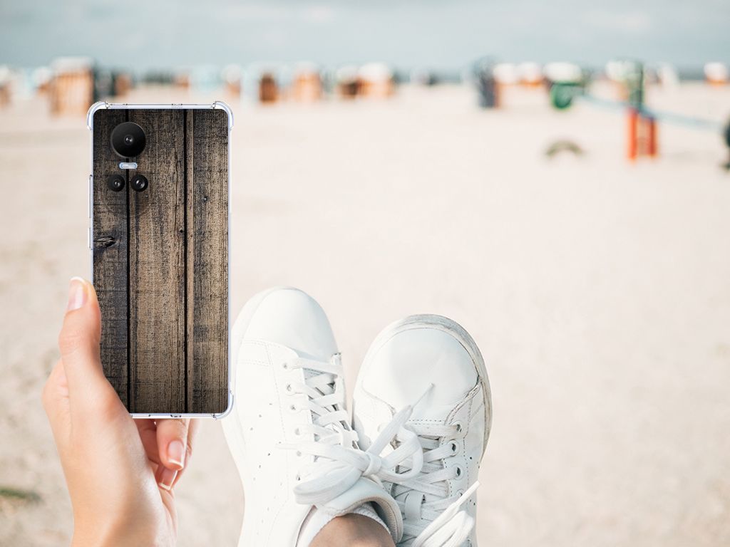 OPPO Reno10 | 10 Pro Stevig Telefoonhoesje Steigerhout B2C Telecom