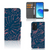 OPPO Reno6 5G Hoesje Palm Leaves hoesje palm bladeren design voorzijde