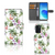 OPPO Reno6 5G Telefoonhoesje met Pasjes Flamingo Palms telefoonhoesje met pasjes design flamingo palmen aanzicht